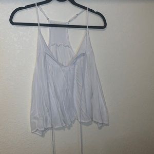 White flowy tank top